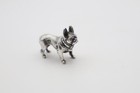 Delightful Vintage Sterling Silver French Bull Dog Figurine Hallmarked London