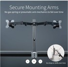 Vivo Dual Monitor Desk Mount 13in To 30in Monitors Black Stand-v002