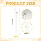 6pcs Reusable Glass Straws 7 87  Butterfly Glass Straw Purple 