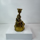 Vintage Brass Silvestri Christmas Angel Candle Holder Heavy