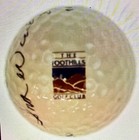 Tom Weiskopf Signed Foot Hills Logo Golf Ball  jsa Coa  1973 Open Championship