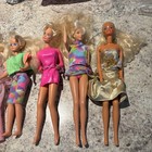Vintage Barbie Doll Lot Of 6     1980s 1990s Fashion Dolls     Mixed Outfits