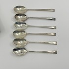 Vintage Sterling Silver 950 Demitasse Spoon Set 6 Boxed Minimalist Design