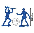 Timmee Processed Plastic Army Men 48pc Blue Tim Mee Toy Soldier Figures Usa Made