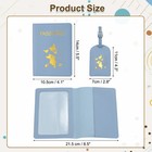 Passport Cover Holder And Luggage Tag Set  Waterproof Passport Cover  Blue