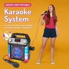 Singing Machine Portable Karaoke Machine With Wired Mic Bluetooth Led Lights