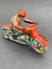 Motorcycle Tin Wind Up Technofix  15 Driver 258 Toy Repair Parts Friction Star
