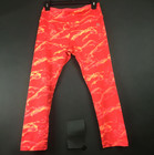 Rbx Womens Medium  27 In Waist  Bright Red Orange Fire Gym Active Bottoms