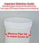 New All Plastic Pvc Pipe Mesh Vent Cap  Various Sizes  Fits On Outside Of Pipe