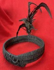 Ifugao Headhunter Old Ceremonial Shaman Headdress Made From Rattan   Feathers