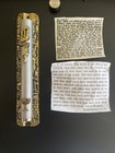 Decorative Mezuzah Case With Scroll     Gold   Silver Jerusalem Design Judaica