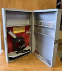 Vintage Gilbert Microscope Metal Case 1960s With Scope