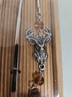 Tasseled Pewter Antlered Buck Deer Bookmark Metal Lazart  New