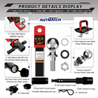 Autmatch Trailer Hitch Ball Mount With 2    Hitch Ball - Fits 2  Receiver 2    Drop