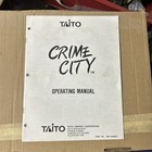 Original Crime City  Taito Original   Arcade  Video Game Manual
