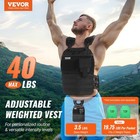 40 Lb Adjustable Weighted Vest Strength Training Running Exercise Men Women