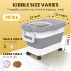 Hoytamda 20-30lbs Rice Container collapsible Airtight Food Storage Containers Wi