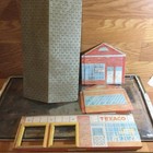 Marx Vintage Texaco Service Station For Parts Or Restoration Only W box