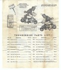 Thunderbike 1967 Flyer 6  X 5  By Aurora Plastics Corp Vintage Photo Copy