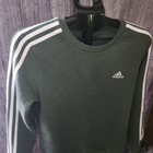 Adidas Women s Essentials 3-stripe Fleece Sweatshirt Green Never Worn Sz Medium