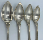 Charles Christofle Silver-plated Tablespoons     Fiddle   Thread Set Of 4 Antique