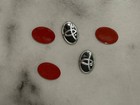 5x  Aluminum Emblem Sticker For Toyota 15mm X 10mm  suitable For Key 