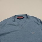 Vineyard Vines Sweater Girls Small Long Sleeve Lightweight Outdoors V Neck Blue