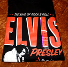 Elvis Presley Live In Concert King Of Rock   Roll Music Black Xl Graphic T-shirt