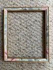 Vtg 1980s Composite   Veneer Picture Frame  Floral Foliage Pattern  Fits 8 X 10