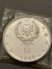 1970 Albania 10 Leke Skanderbeg s Death  999 Silver Coin 33 33 Gm Km-50 1 Horse