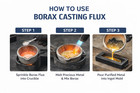 Borax Flux 1 Pound Melting Gold Silver Crucible Glaze Jewelry Casting 16oz Bag