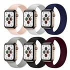 Solo Loop Silicone Elastic Strap Iwatch Band For Apple Watch 7 6 Se 5 4 3 2 1 