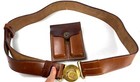 Wwi Us Army M1910 Leather Officer nco  45 Pistol Ammo Equipment Belt   Pouch