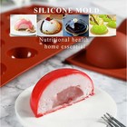 3pcs Silicone Molds Chocolate Cake Candy Jelly Cookie Mold Round Shape 6 Holes