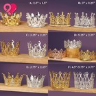 Crown Cake Topper Queen Princess Wedding Party Rose Gold Silver Pearl Rhinestone