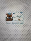 Personalized Embroidered Arabic Name Crib Blanket White With Set