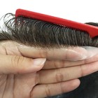 Mens Toupee Human Hair Replacement System Hairpiece 0 03 Ultra Thin Skin  420