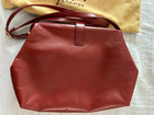 Vintage Salvatore Ferragamo Oxblood Leather Gancini Style Frame Bag Italy