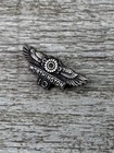 Vintage Sterling Silver Worthington 10 Wings Lapel Pin Brooch