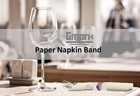 500 Pcs Paper Napkin Band Box Self Adhesive Rings Us Flag Gm1109a