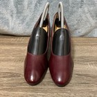 Vtg High Heels 70s 80s Red Shoe Sz 8 Spike Pin-up Faux Reptile Town Country 90s