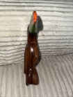 Vtg Decorative Hand Carved painted Wooden Toucan 7    Tall Mexico Excellent