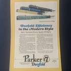 Vintage 1928 Parker Duofold Efficiency In The Modern Style Ad Advertisment 