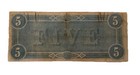 1864  5 Confederate States Of America Five Dollar Note Civil War Fast S h 25