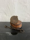 Antique Style Brass Pocket Compass With Leather Case Thoreau Gift