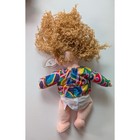 Ty Beanie Kids Princess Plush Doll Blonde Curly Hair Multi Color Shirt Vintage