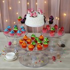 Cake Stand 6 Tiers Clear Cupcakes Wedding Birthday Party Catering Wholesale