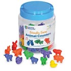 Learning Resources Friendly Farm Animal Counters  Set Of 72 Teach Counting
