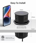 Pop Up Outlet With 65w Usb-c 15w Wireless Charger 4 Outlets 3 Usb Ports