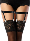 Thigh High Garter Belts For Women With Anti Slip Clips Adjustable Elastic Garter